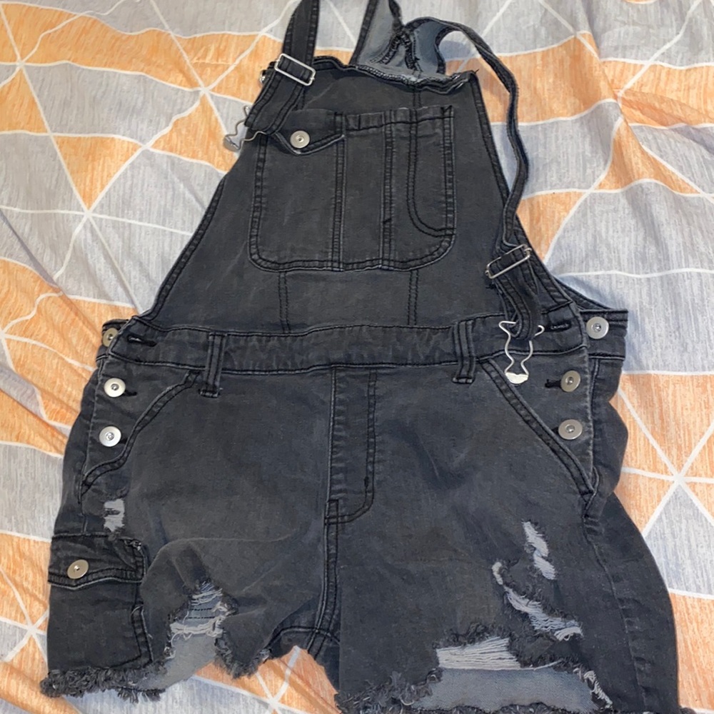 Black overalls